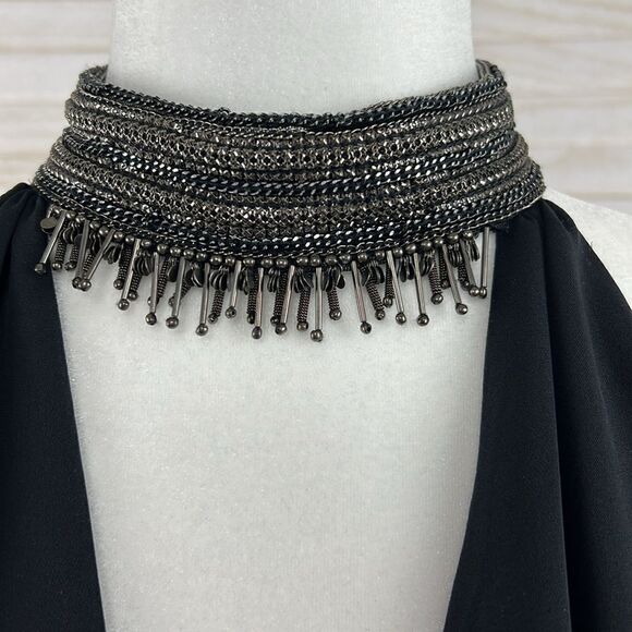 Ramy Brook Raelyn Beaded High Neck Silk Halter Top Small - Picture 4 of 13